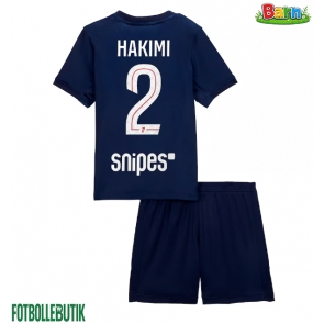 Paris Saint-Germain Achraf Hakimi #2 Hemmaställ Barn 2025-26 Kortärmad (+ Korta byxor)